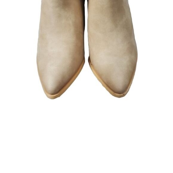 Tan pointy toe ankle coastal cowgirl boot new! - Picture 2 of 7